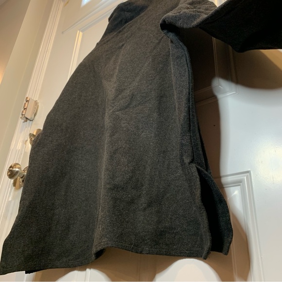 OAK + FORT Charcoal Structured High Neck Pull Over Sweater Size M - Picture 7 of 7